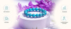 Natural Turquoise (Firoza) Bracelet for Men & Women – Certified 8mm Beaded Healing Crystal | Protection, Confidence, Good Luck & Energy Bracelet | Premium Gemstone Stretch Bracelet