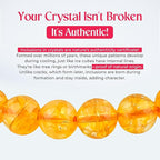 Natural Diamond Cut Citrine Bracelet for Wealth & Prosperity | Faceted Yellow Quartz Crystal Bead Bracelet for Men & Women | Healing Energy Jewelry