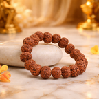 7 Mukhi Rudraksha Bracelet for Wealth & Prosperity | Original Natural Seven Face Rudraksha Mala | Energized Spiritual Bracelet for Men & Women (Adjustable)