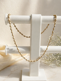 Buy Golden Cap Tulsi Mala Necklace Online | Original Vrindavan Tulsi Beads – Brajmantra