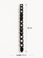Brajmantra Dhanyog Bracelet – 5 Natural Stones (Clear Quartz, Pyrite, Citrine, Tiger Eye, Green Aventurine) for Energy Balance, Focus & Protection | Unisex | 20 cm