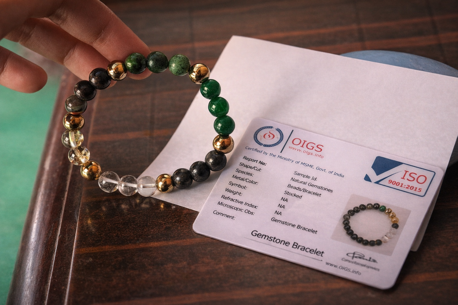 Brajmantra Money Magnet Bracelet for Wealth Attraction & Prosperity | Citrine Pyrite Tiger Eye Aventurine Quartz Hematite Bracelet | Lucky Bracelet for Men & Women