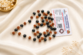 Braj Mantra Rudraksha Mala | Karungali Mala Necklace | 54 Beads Spiritual Japa Mala | Original Rudraksha & Ebony Beads | Unisex