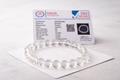 Clear Quartz Bracelet 10mm Sphatik Bracelet Natural Crystal Healing Bracelet for Men Women Stretch Bead Bracelet