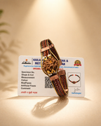 BrajMantra 7 Mukhi Rudraksha Copper Spiritual Kada for Men and Women