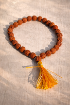 5 Mukhi Rudraksha Sumarni (Original & Certified) with Adiyogi Shiva Idol | Meditation, Peace, Protection & Positive Energy