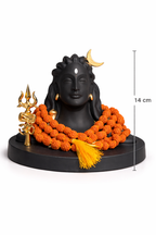 Adiyogi Idol + Free Original 5 Mukhi Rudraksha Mala | Spiritual & Meditation Combo
