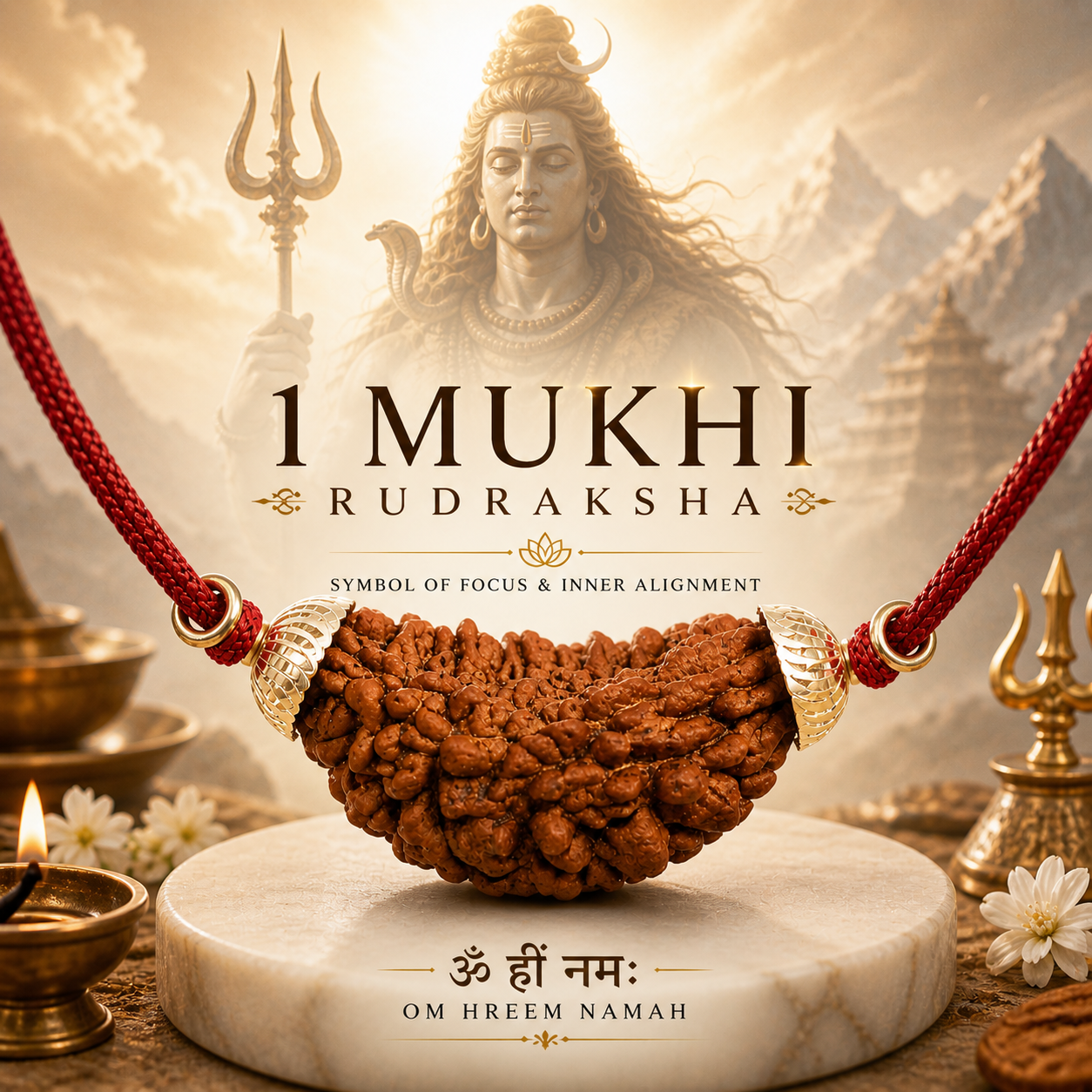 1 Mukhi Nepali Lab Certified Rudraksha