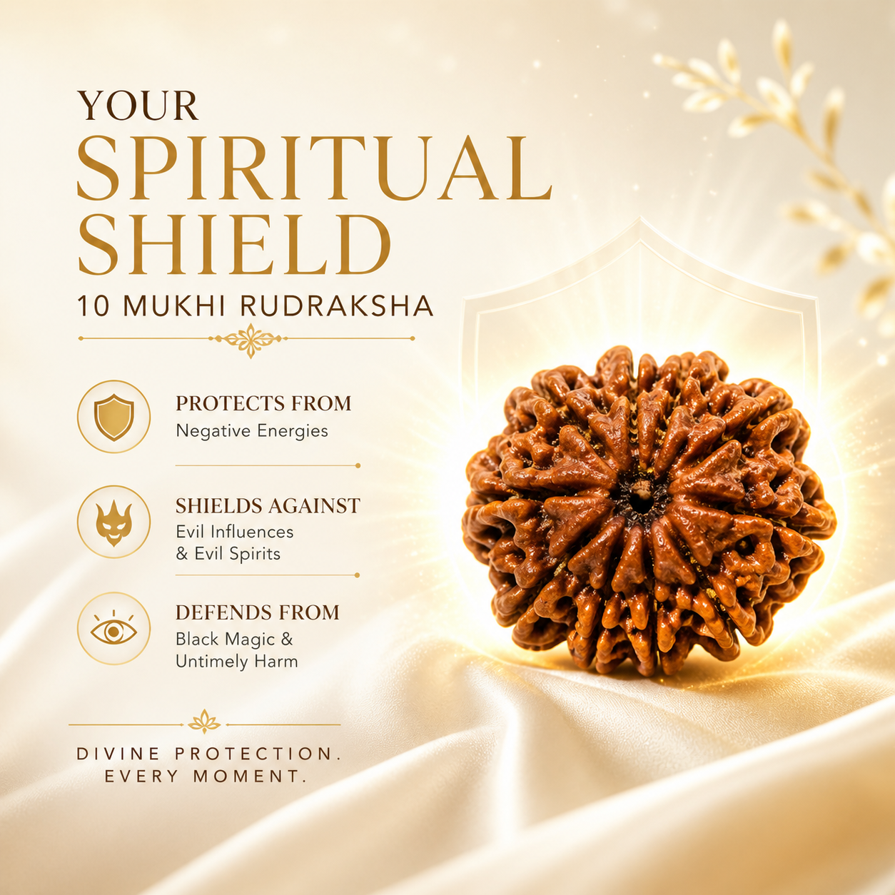 10 Mukhi Nepali Lab Certified Rudraksha