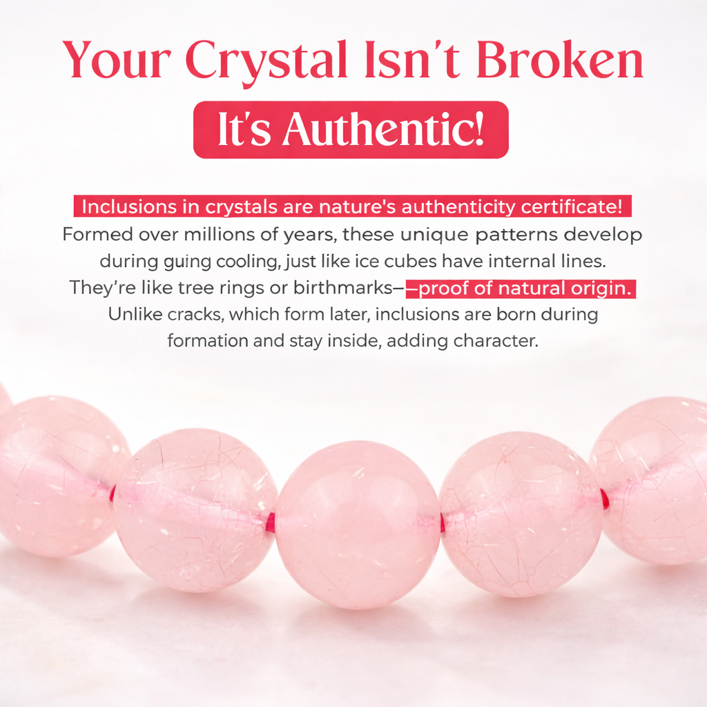 Rose Quartz Bracelet | Natural Crystal Healing Bracelet | Love Attraction, Positive Energy, Stress Relief Stone | 8mm Beaded Stretch Bracelet for Women Men