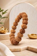 7 Mukhi Rudraksha Bracelet for Wealth & Prosperity | Original Natural Seven Face Rudraksha Mala | Energized Spiritual Bracelet for Men & Women (Adjustable)